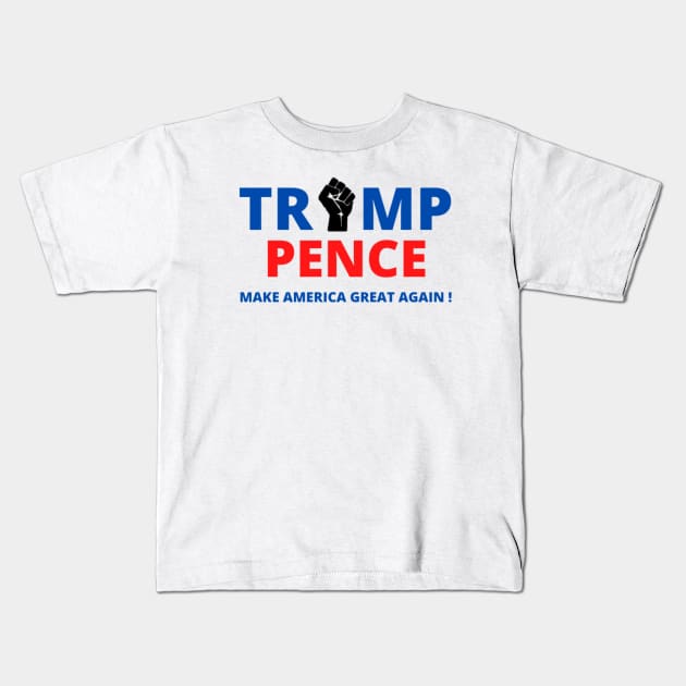 Donald Trump for USA PRESIDENT 2020 Kids T-Shirt by Rebelion